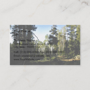 Mischwald mit Gehweg Visitenkarte