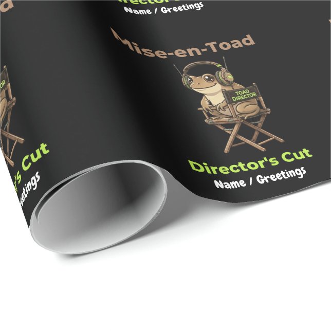 Mise-en-Toad Director’s Cut Kinopun Toad Kunst Geschenkpapier (Rolleneckpunkt)