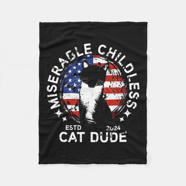 Miserable Cat Typ 1 Fleecedecke (Vorderseite)