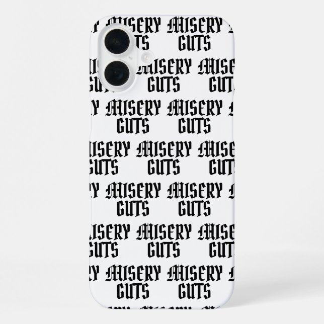 Misery Guts iPhone Hülle (Rückseite)