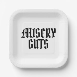 Misery Guts Pappteller