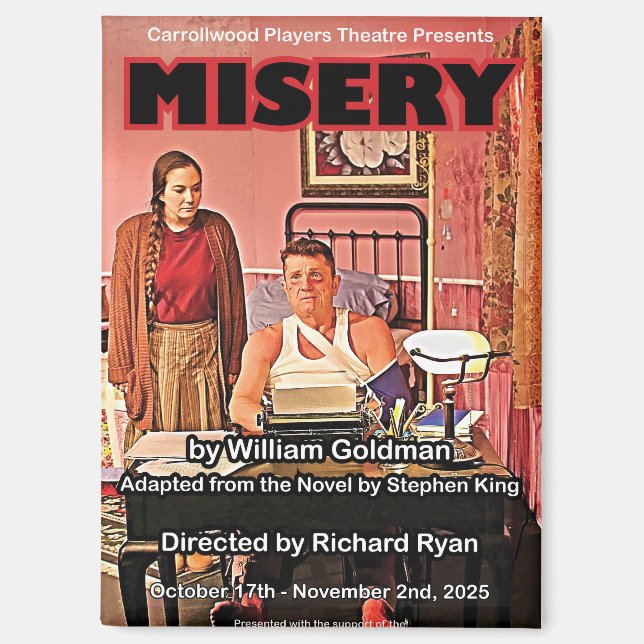 Misery Poster Magnet (Vorderseite)
