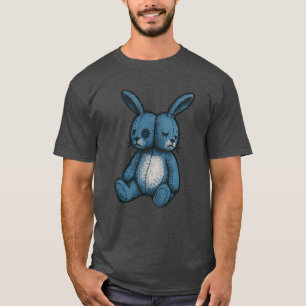 Misfit Blaues Plüschkaninchen T-Shirt