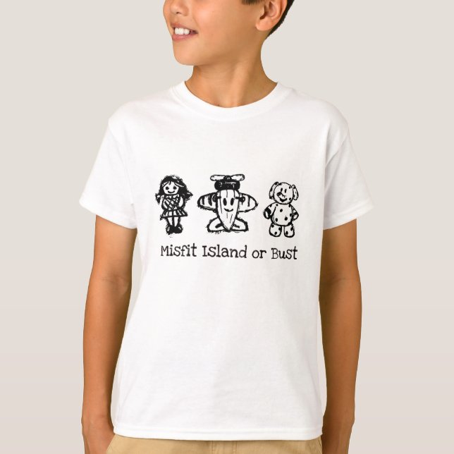 Misfit-Insel oder nichts T-Shirt (Vorderseite)