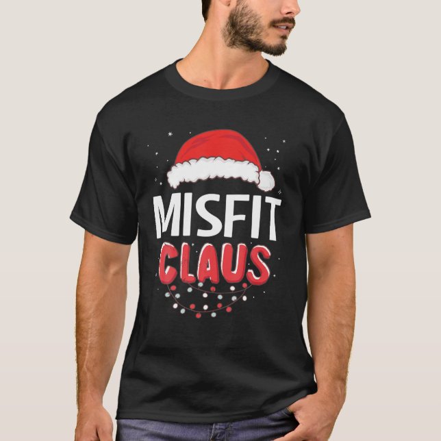 Misfit Santa Claus Weihnachts-Matching-Kostüm T-Shirt (Vorderseite)
