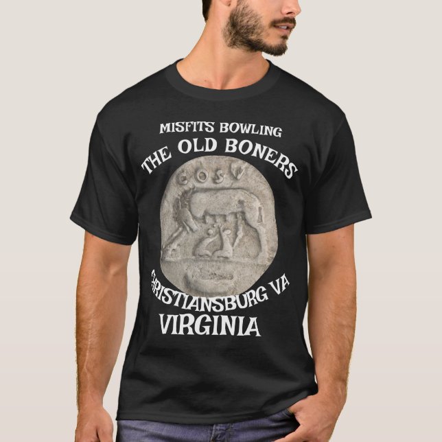 MISFITS BOWLING OLD BONERS CHRISTIANSBURG VIRGINIA T-Shirt (Vorderseite)