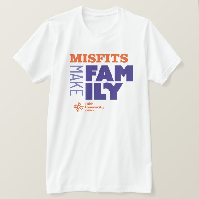 Misfits Make Family Light T-shirt (Design vorne)