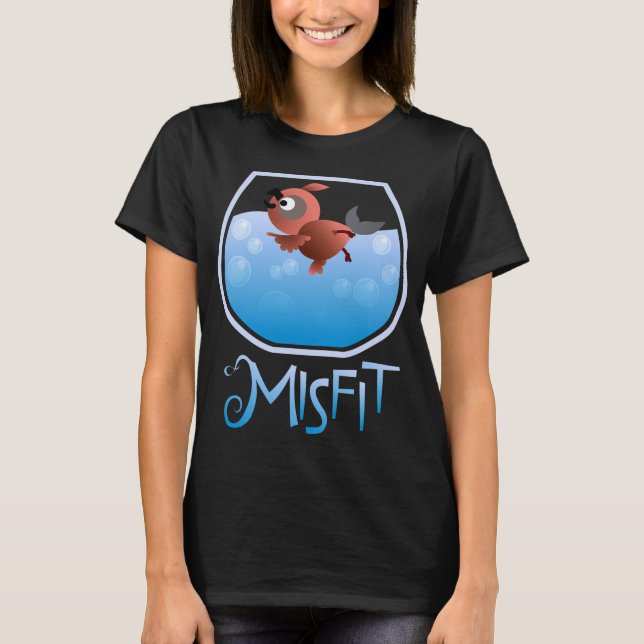 Misfits - Schwimmender Vogel T-Shirt (Vorderseite)