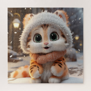 Misha - Ein flauschiger Leopard Puzzle