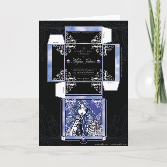 "Misha" Geschenkboxen Card Butterfly Fairy Karte (Vorderseite)