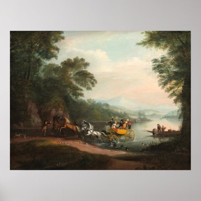 Mishap im Ford - Alvan Fisher Fine Art Poster (Vorne)