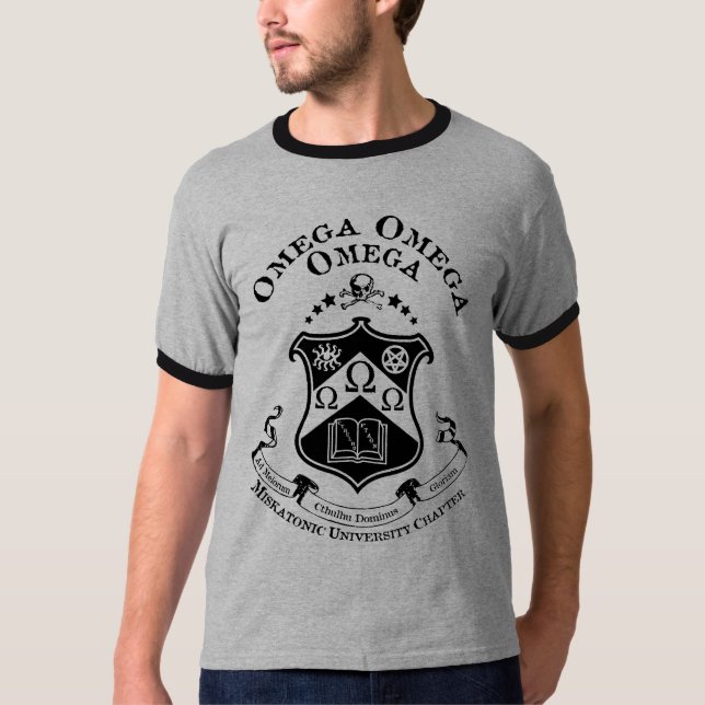 Miskatonic Brüderlichkeits-Wecker-T - Shirt (Vorderseite)