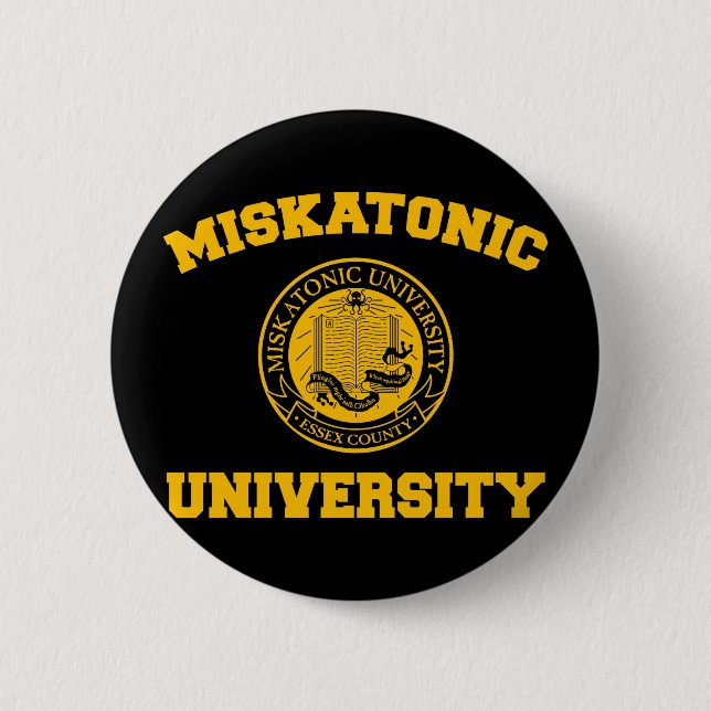 Miskatonic Hochschulknopf Button (Vorderseite)