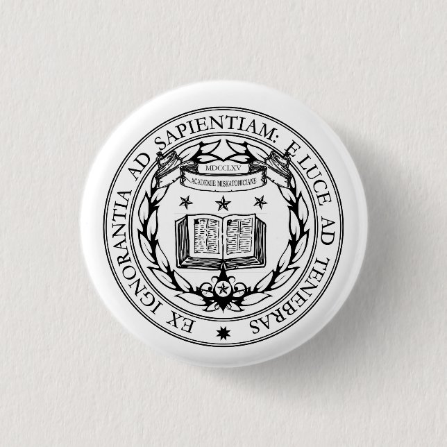 Miskatonic Siegel Button (Vorderseite)