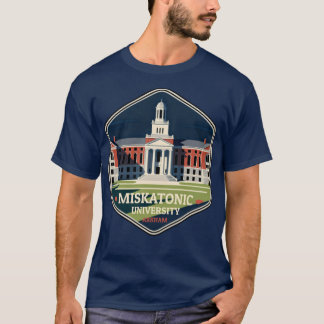 Miskatonic University Arkham Vintage Reisebadge T-Shirt