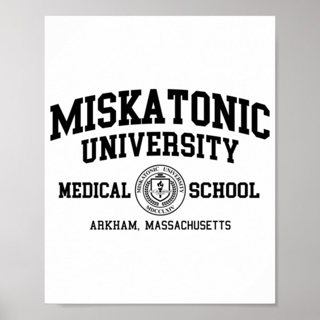 Miskatonic University Black Print Poster (Vorne)