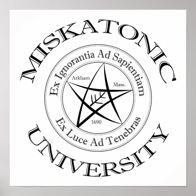 Miskatonic University Canvas Print Poster (Vorne)