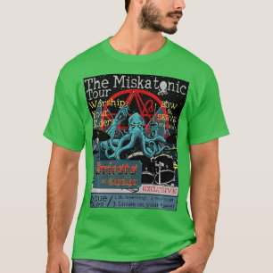 Miskatonic unser Cthulhu Drummer Rock Concept Horr T-Shirt