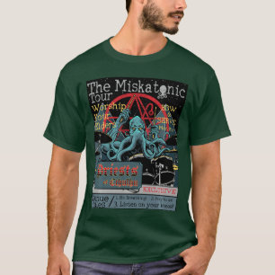Miskatonicour Cthulhu Schlagzeuger Rockkonzert Hor T-Shirt