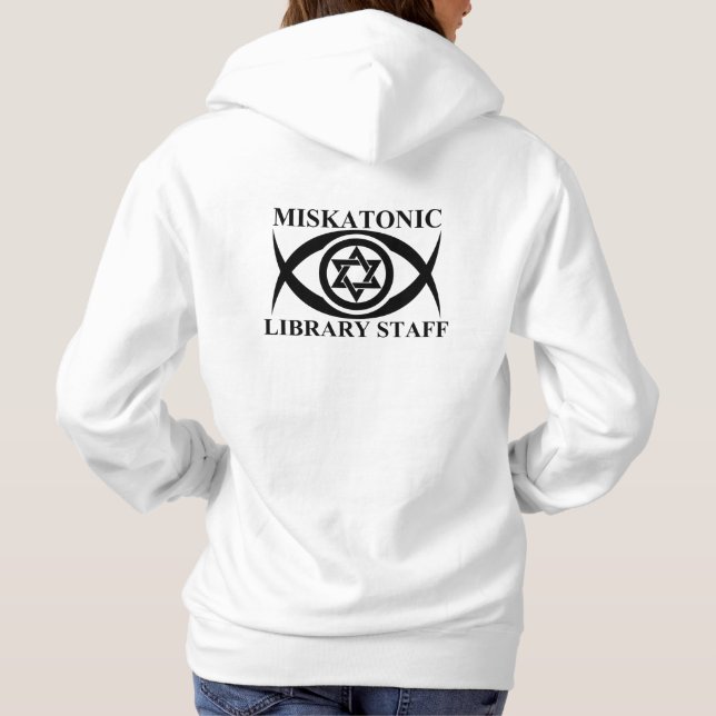MISKATONISCHE BIBLIOTHEK HOODIE (Rückseite)