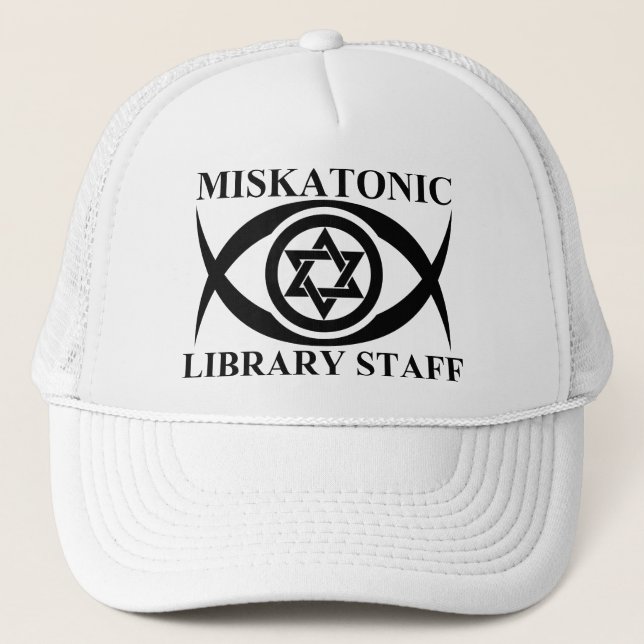 MISKATONISCHE BIBLIOTHEK TRUCKERKAPPE (Vorderseite)