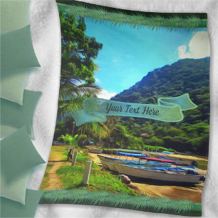 Mismaloya-Boote am Fluss 0350 Fleecedecke