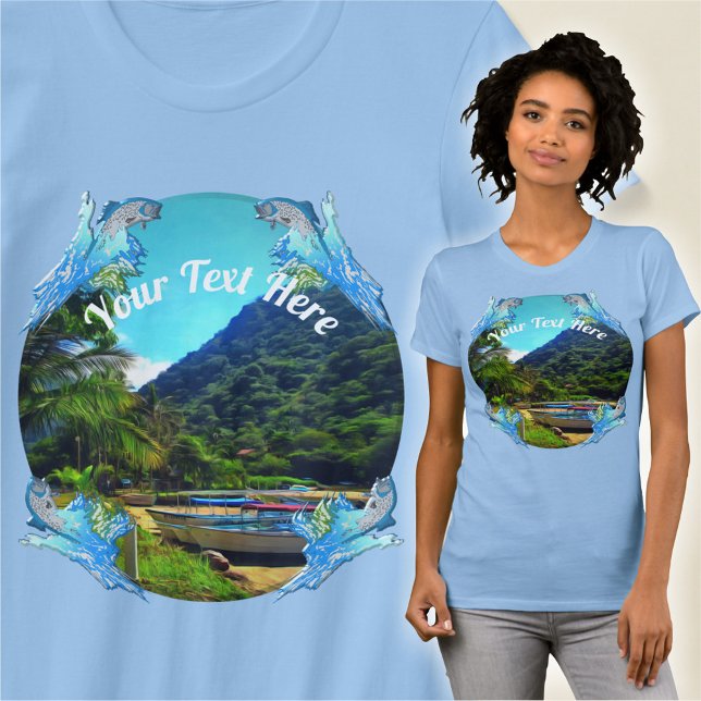 Mismaloya-Boote am Fluss 0350 T-Shirt (Von Creator hochgeladen)