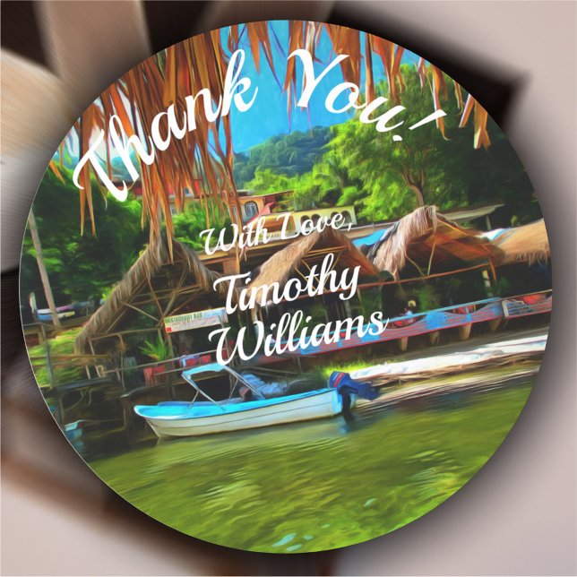 Mismaloya River 0331 Runder Aufkleber (Von Creator hochgeladen)