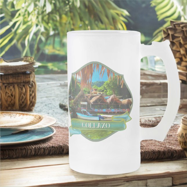 Mismaloya River Wappen 0331 Mattglas Bierglas (Von Creator hochgeladen)