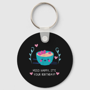 Miso Alles Gute zum Geburtstag Japanisches Essen L Schlüsselanhänger