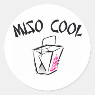 Miso cool runder aufkleber