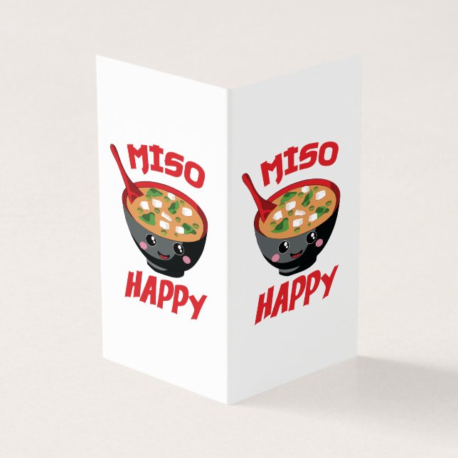 Miso Happy Funny Food Kawaii (Vorderseite)