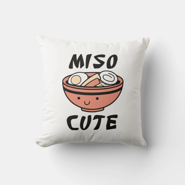 Miso Niedlich Kissen (Vorderseite)