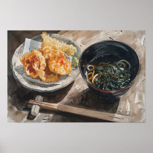 Miso Soup und Tempura Poster