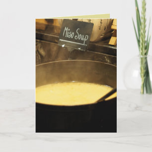 MISO-SUPPE KRANKEN KARTENGRUSS KARTE