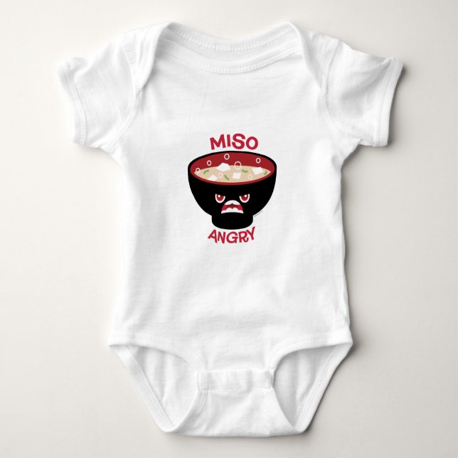 Miso verärgert baby strampler (Vorderseite)