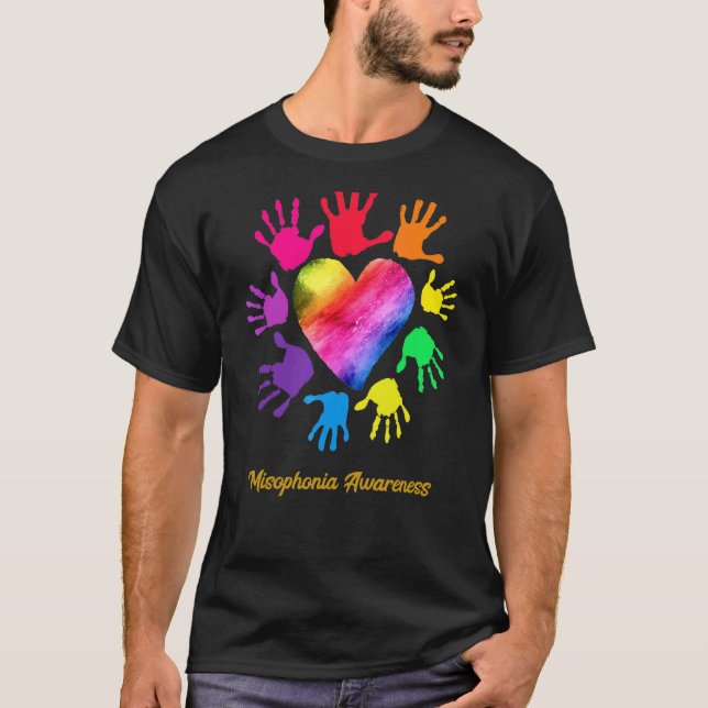 Misophonia Awareness Hands Misophonie T-Shirt (Vorderseite)