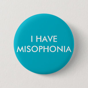 Misophonia Knopf 1 - aquamarin Button