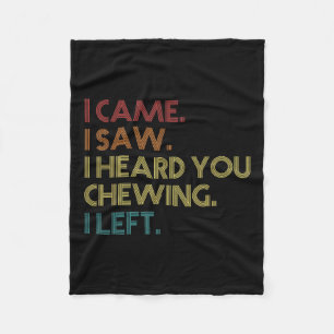 Misophonia Loud Chewing I kam ich sah, wie Sie Che Fleecedecke