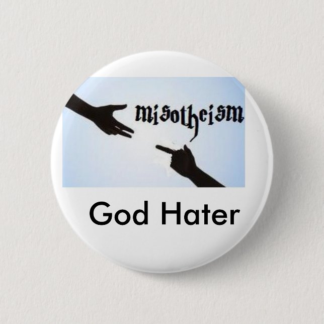 Misotheism Button (Vorderseite)