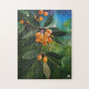 Mispeln im April Frühling Gemälde von Alfred Fox Puzzle