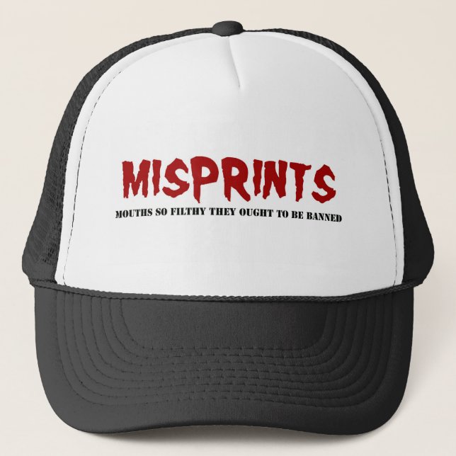 MISPRINTS_hat_filthymouth Truckerkappe (Vorderseite)