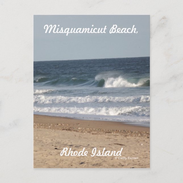 Misquamicut Beach, Rhode Island Postkarte (Vorderseite)