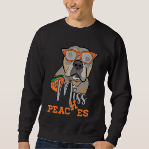Miss a Peaches Pitbull Hund Tier Spaß Sweatshirt