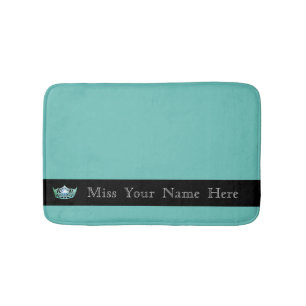 Miss America Aqua Crown Bath Mat Badematte
