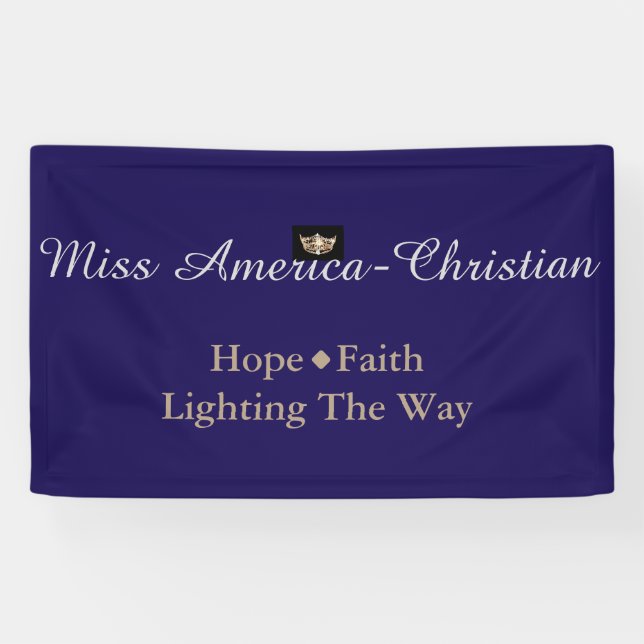 Miss America Christlicher Typ Custom Banner (Horizontal)