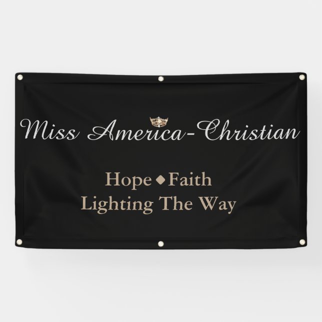 Miss America Christlicher Typ Custom Banner (Horizontal)
