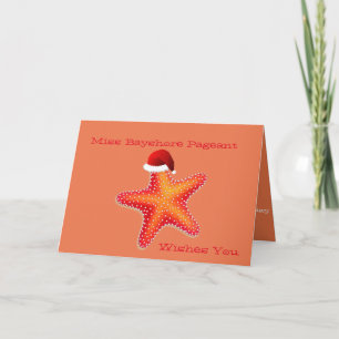Miss America Christmas Card Starfish Individuelle Feiertagskarte