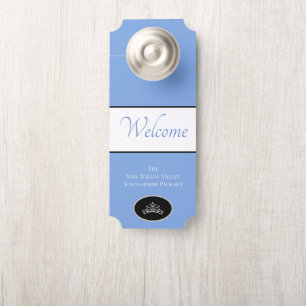 Miss America Crown Door Hanger Willkommen Individu Türanhänger