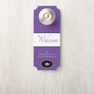 Miss America Crown Door Hanger Willkommen Individu Türanhänger